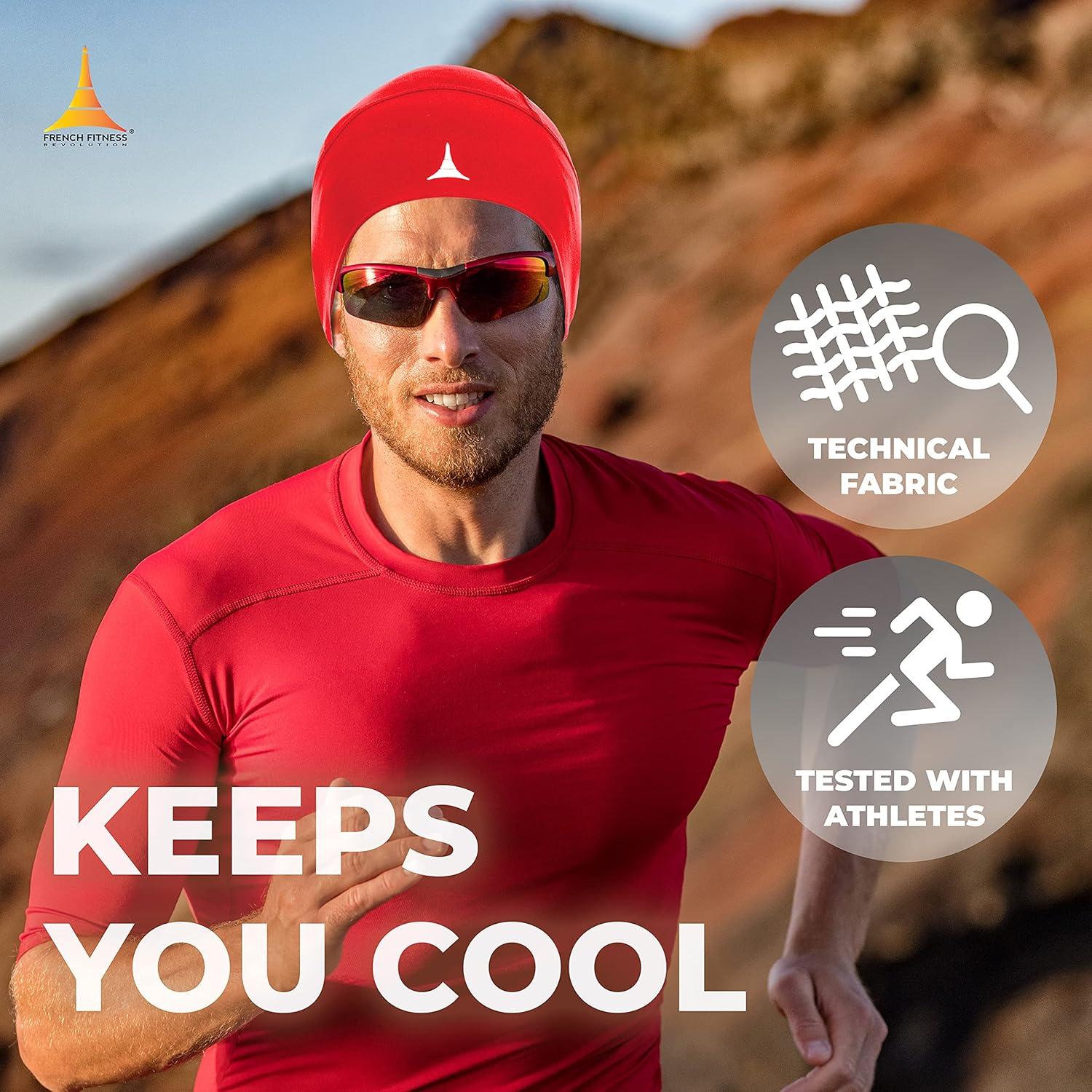 Gorro Interior para Casco Revolución del Fitness Rojo