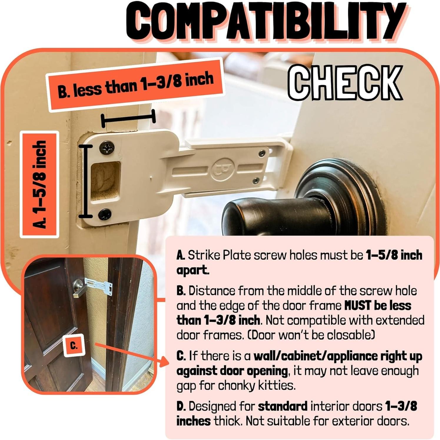 Soporte de Puerta Buddy para Gatos - Ajustable y Portátil