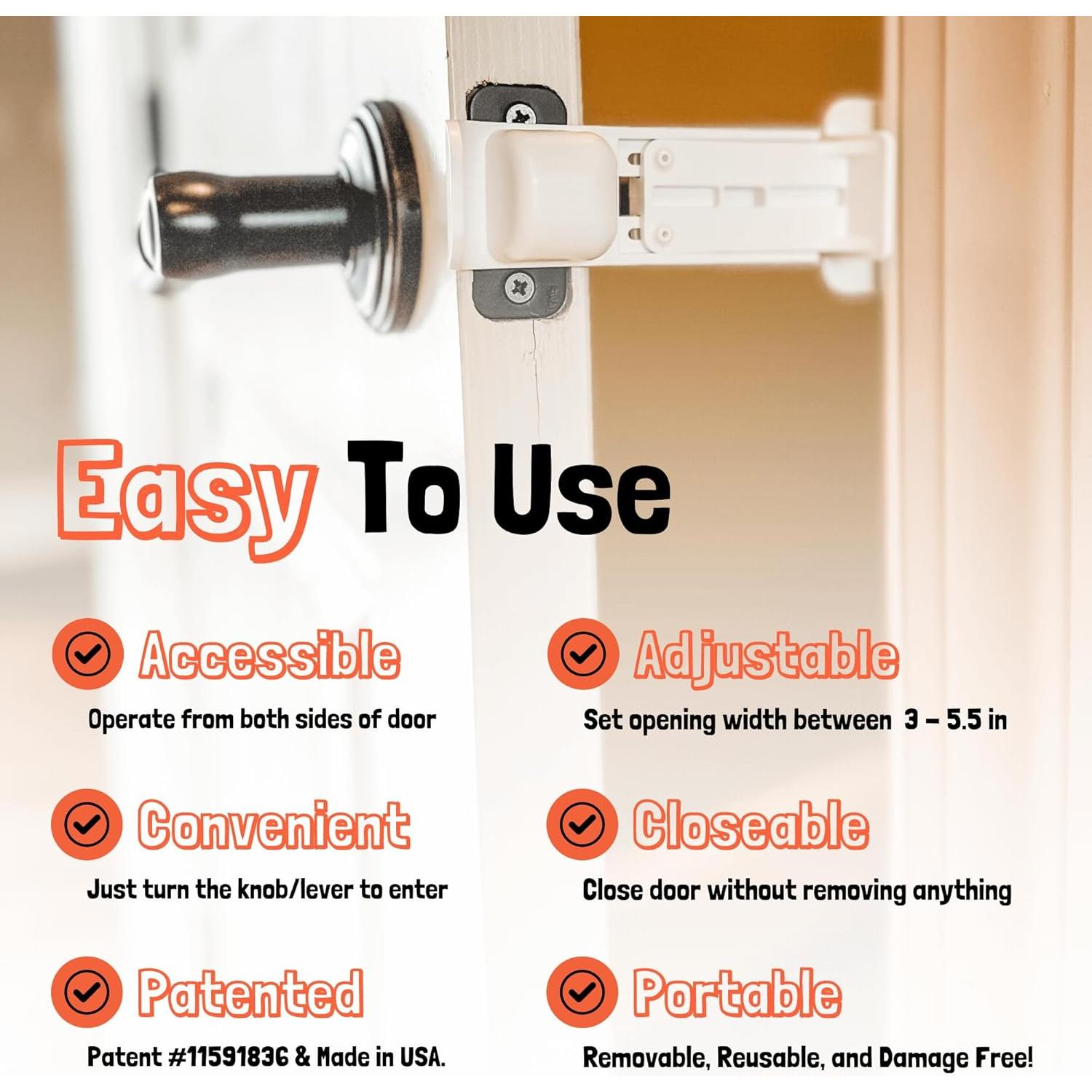 Soporte de Puerta Buddy para Gatos - Ajustable y Portátil