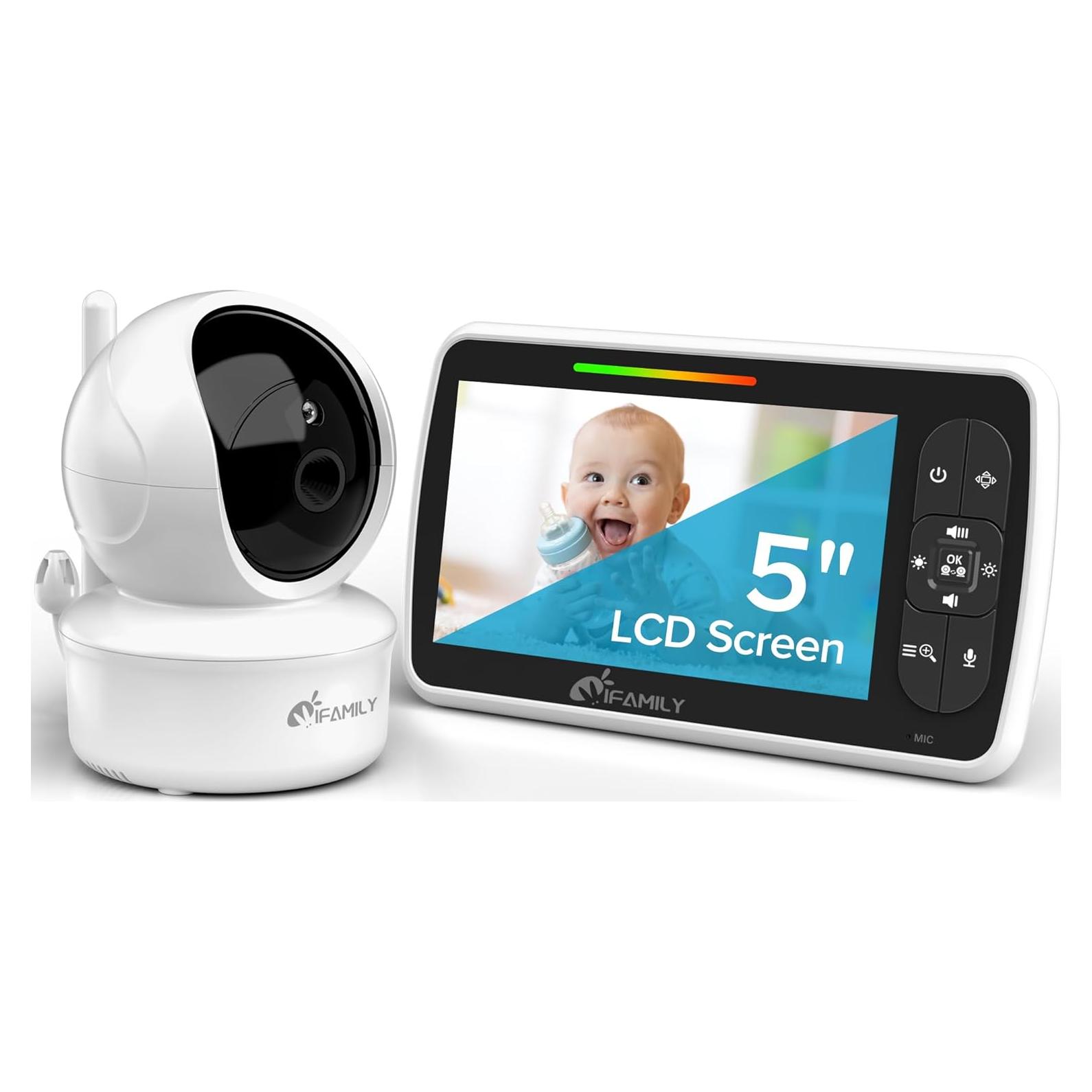 Monitor de Bebé iFamily SM650 - Pantalla 5" y 30h Batería