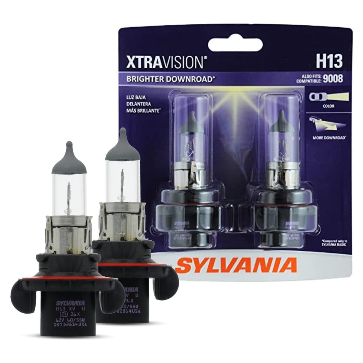 Bombilla Halógena SYLVANIA H13 XtraVision 2 Piezas 12V