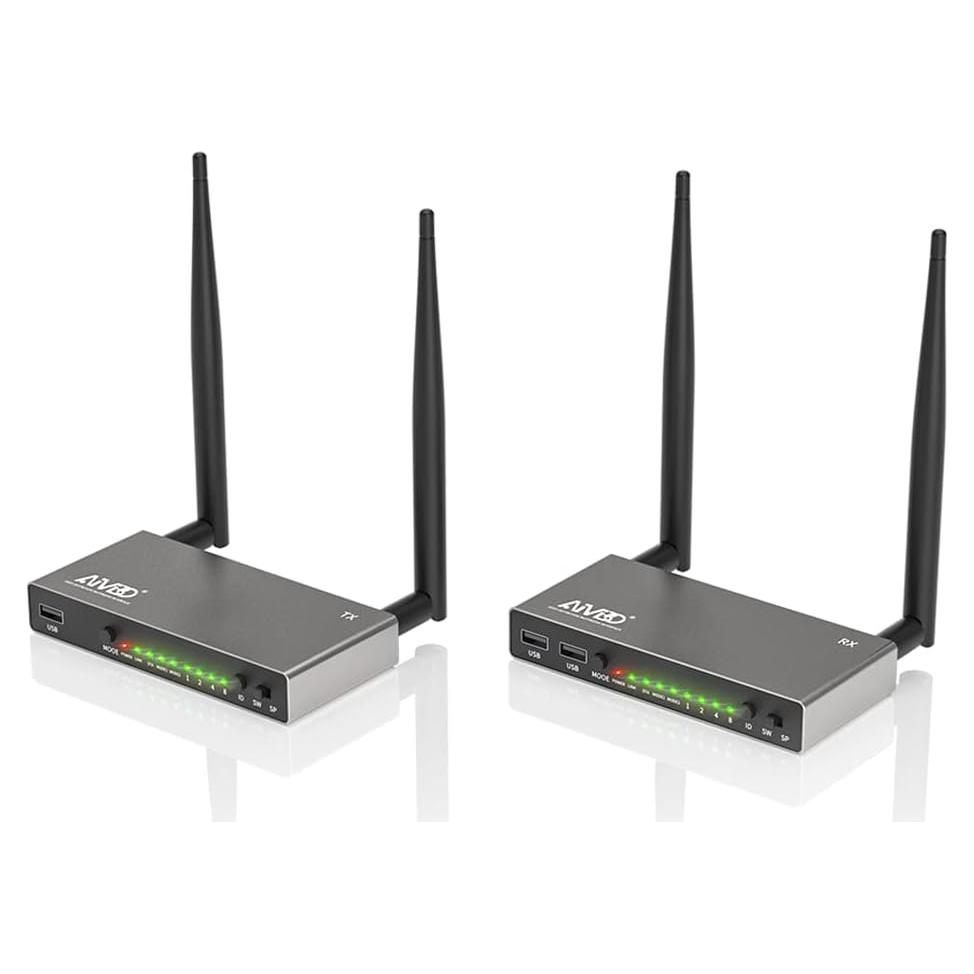 Transmisor y receptor HDMI AIMIBO A8 1080P 200m KVM IR