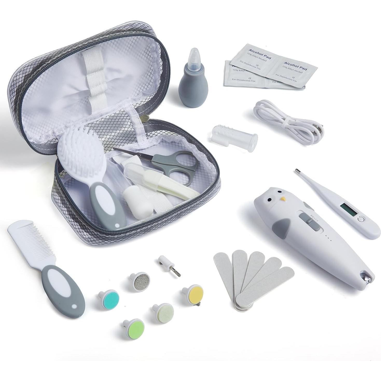 Kit de Cuidado para Bebés Lictin 26 en 1 Eléctrico Gris
