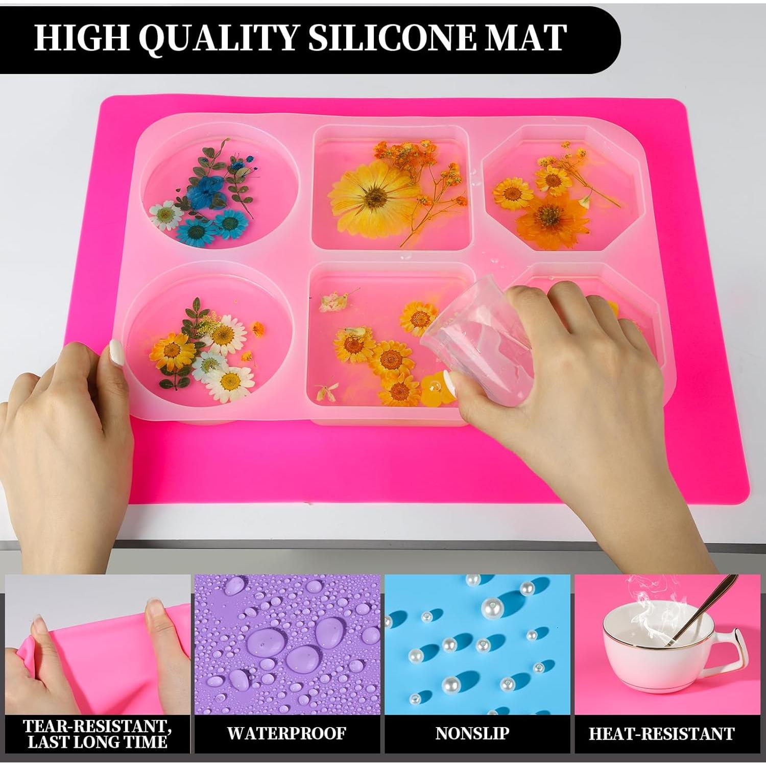 LEOBRO Alfombrillas de Silicona 3 PCS 39.9x29.7cm Manualidades