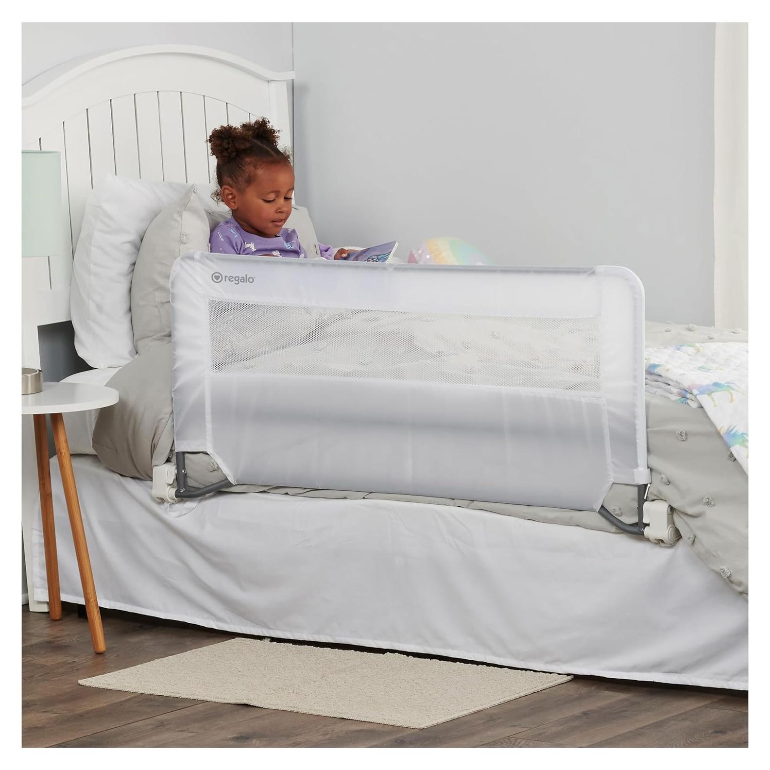 Barandilla de Cama Regalo 109 cm con Sistema de Seguridad