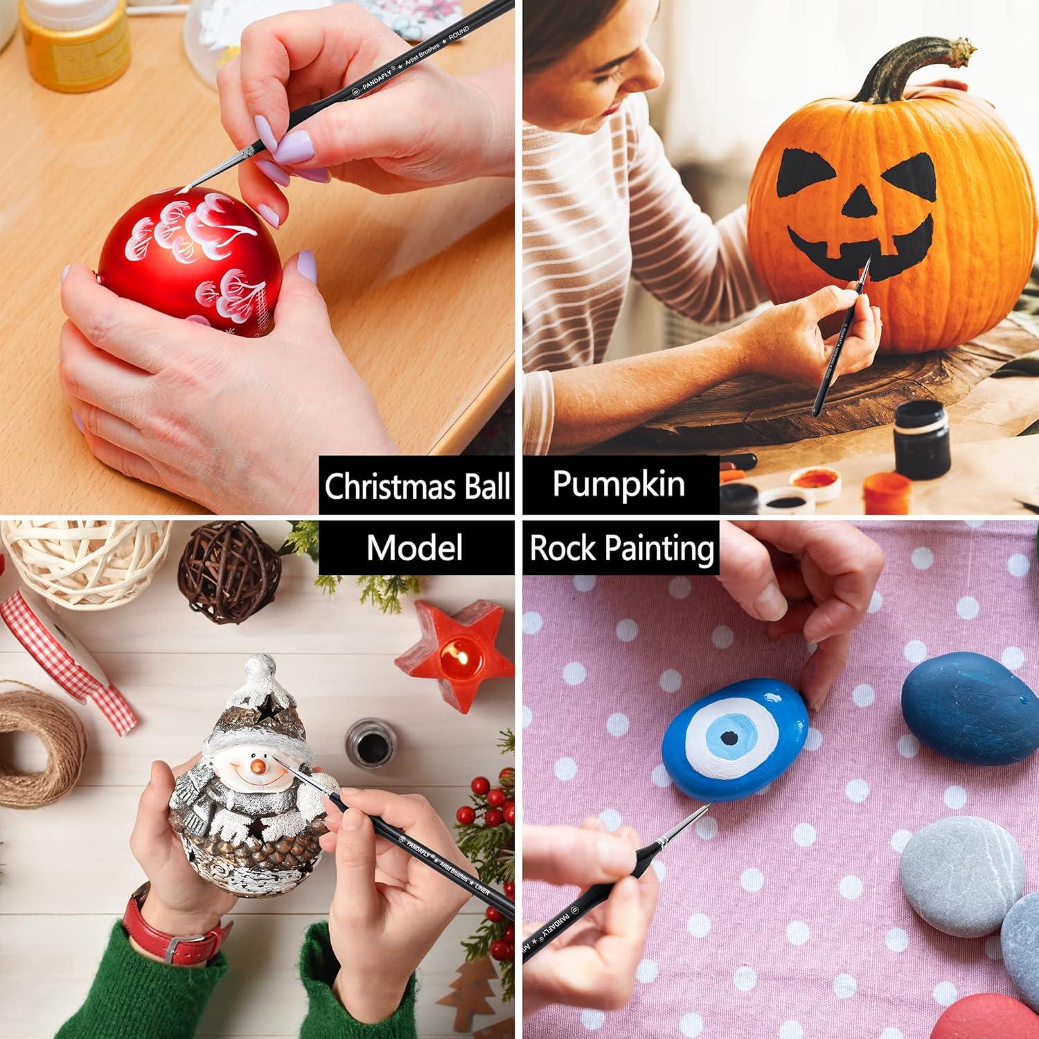 Pinceles de Detalle PANDAFLY 15 Piezas para Pintura