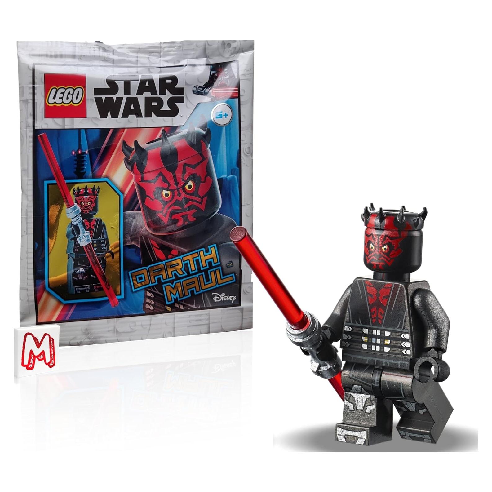 Star Wars The Clone Wars Minifigure - Darth Maul (Printed Legs with Silver Armor) with Dual Lightsaber