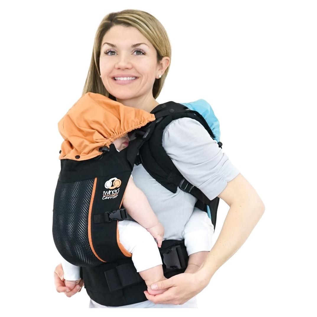 Transportador TwinGo Air - Negro Clásico - Malla Transpirable