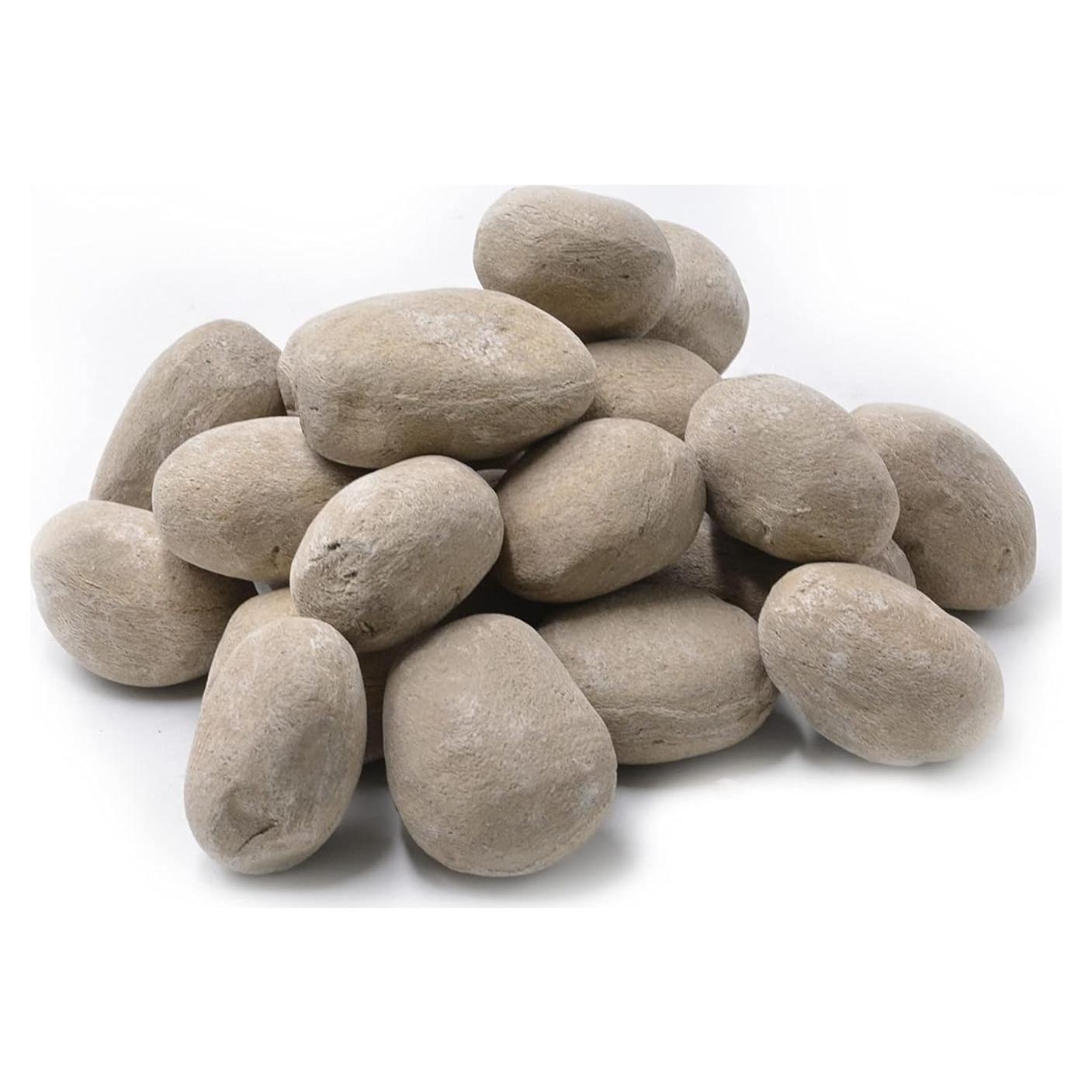 Piedras Cerámicas Stanbroil 24 Piezas Beige para Chimeneas