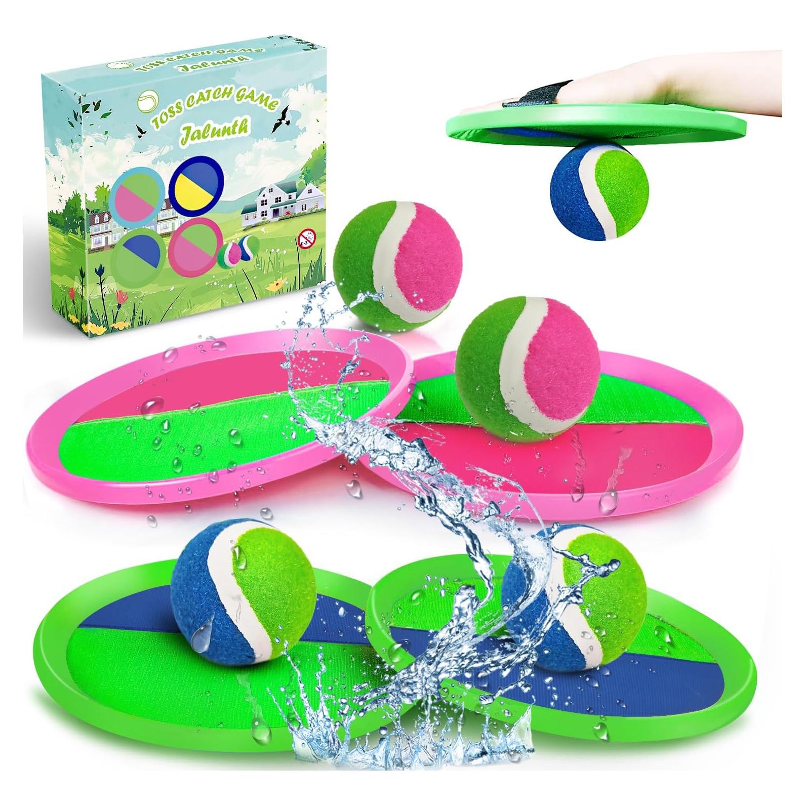 Set de Atrapar Pelotas Jalunth - 2 Palas y 2 Pelotas