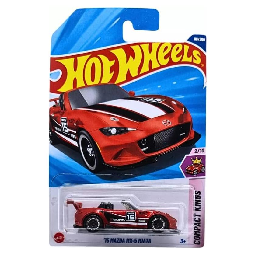 Hot Wheels Mazda MX-5 Miata 2015 Diecast 1:64 Rojo