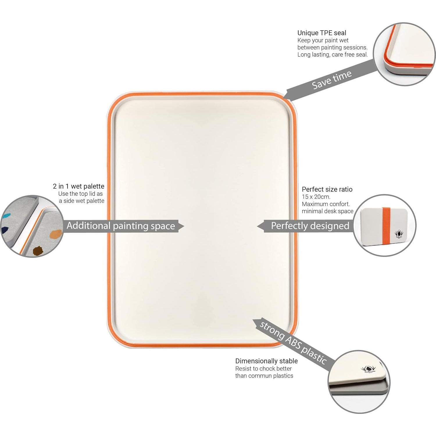 Paleta Húmeda Eterna Redgrassgames Painter Lite 22.6 cm