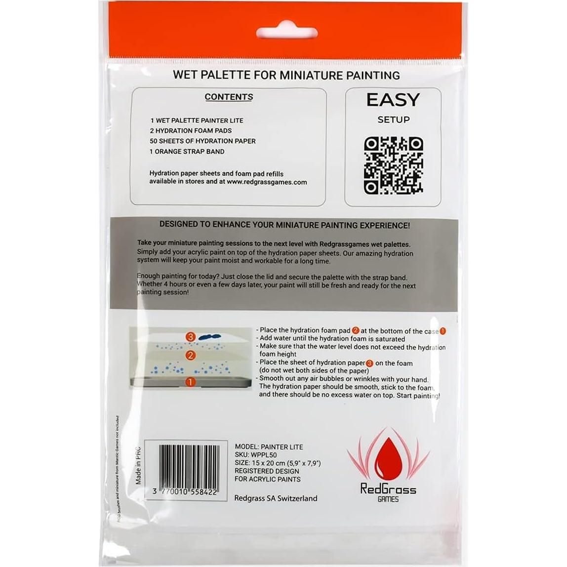 Paleta Húmeda Eterna Redgrassgames Painter Lite 22.6 cm