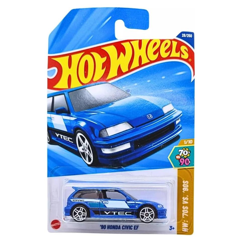 Hot Wheels 1/10 Honda Civic EF 1990 Azul Coleccionable