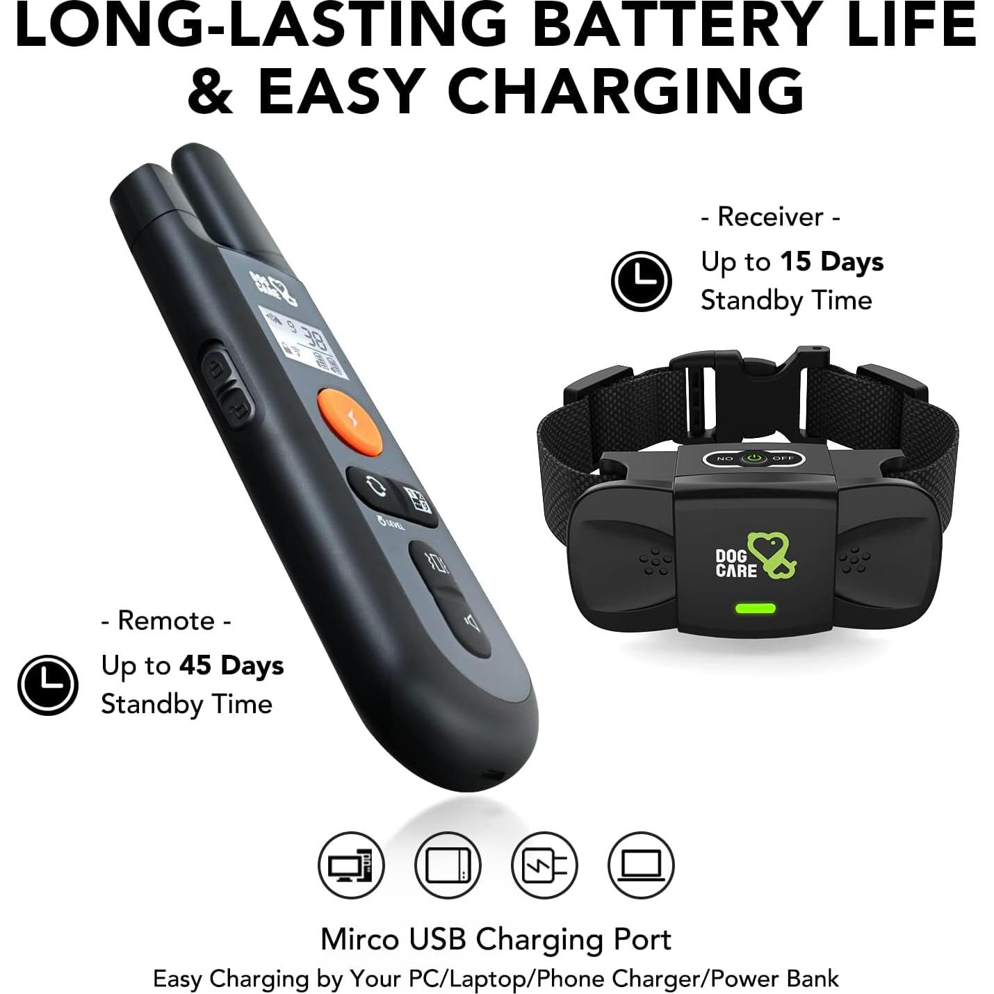 Collar de Entrenamiento Dog Care TC01 para 1 Perro - Control Remoto 549m