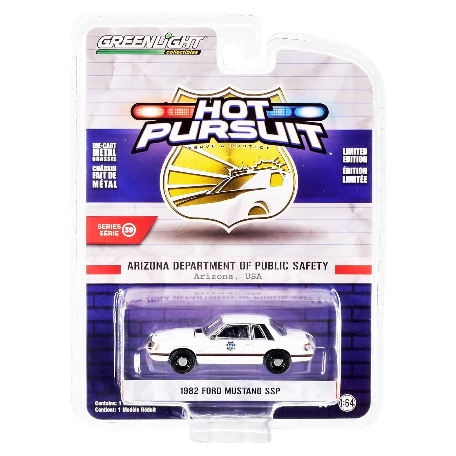 Coche Diecast 1982 SSP Blanco Greenlight 1/64 Detalles Reales