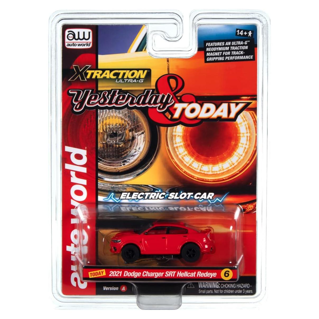 Auto Slot Car Round2 Dodge Charger Hellcat Escala HO