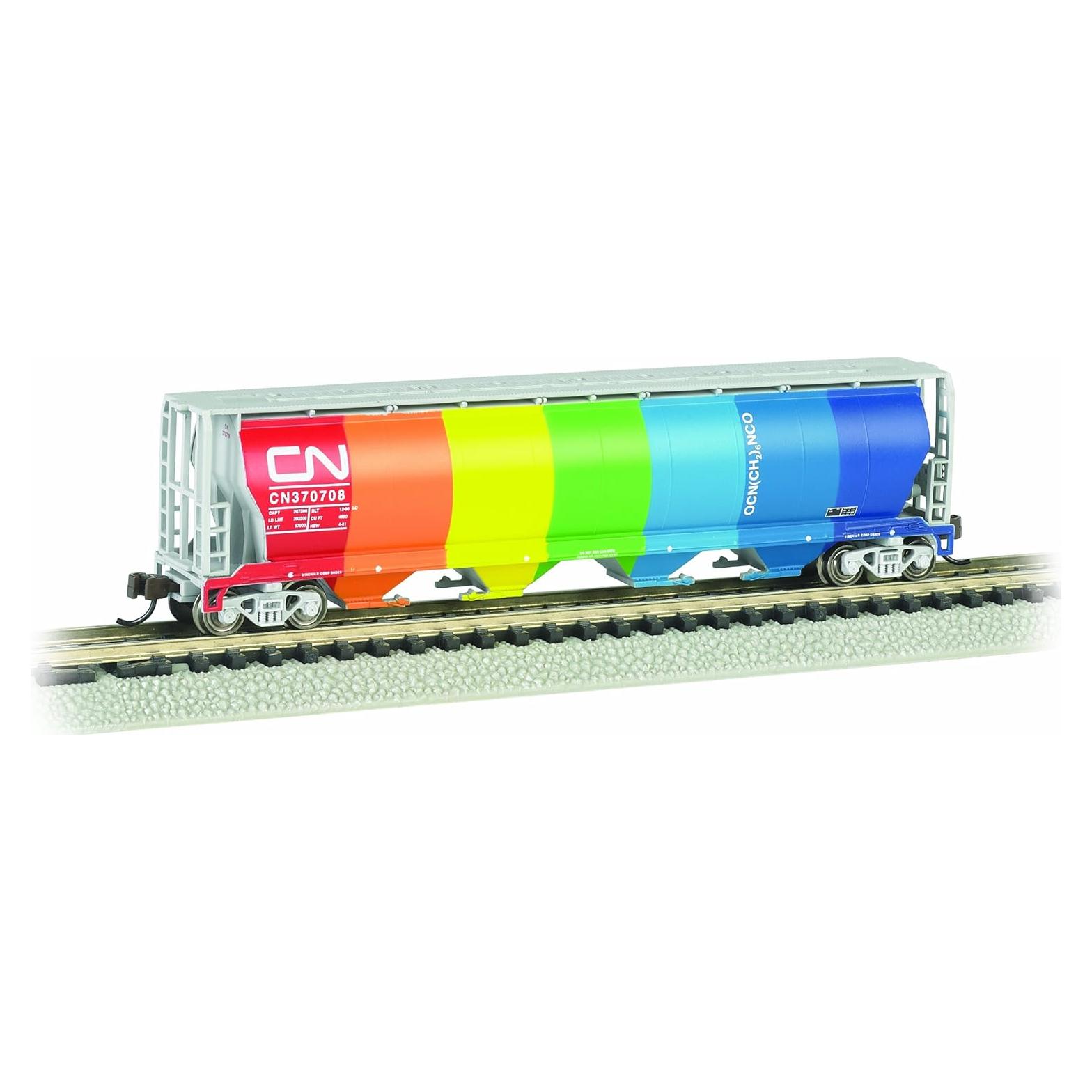 Vagón de Carga Cilíndrico Bachmann Escala N 4-Bay