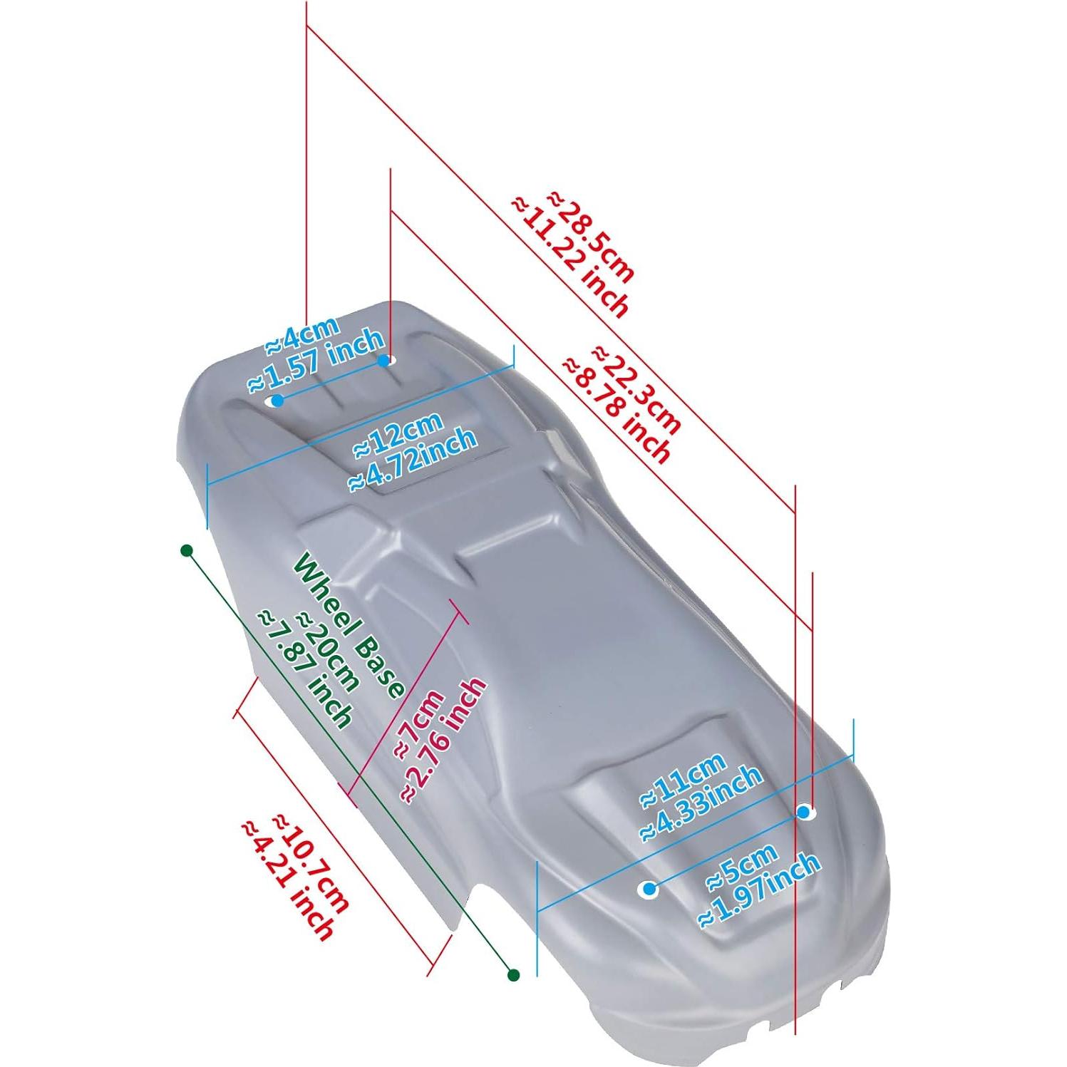 Cuerpo Reemplazo SummitLink Naranja Sucio 1/16 para e-Ravo Mini