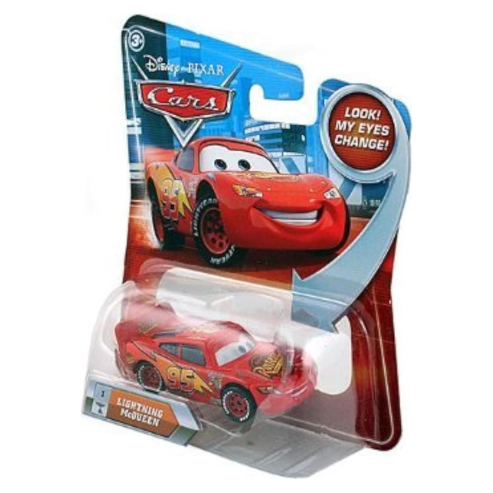 Auto Rayo McQueen Disney Pixar 1:55 Metal Fundido con Ojos Lenticulares