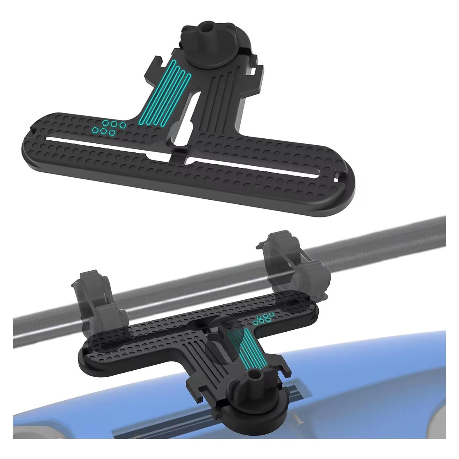 Riel de Kayak EDSRDPLT 2 Paquete en Forma de T Negro