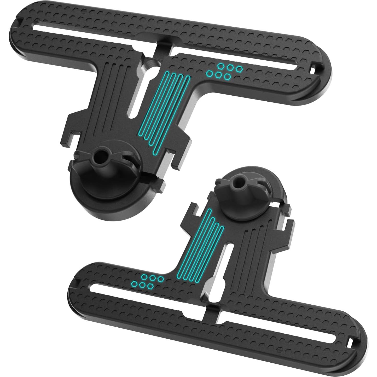 Riel de Kayak EDSRDPLT 2 Paquete en Forma de T Negro