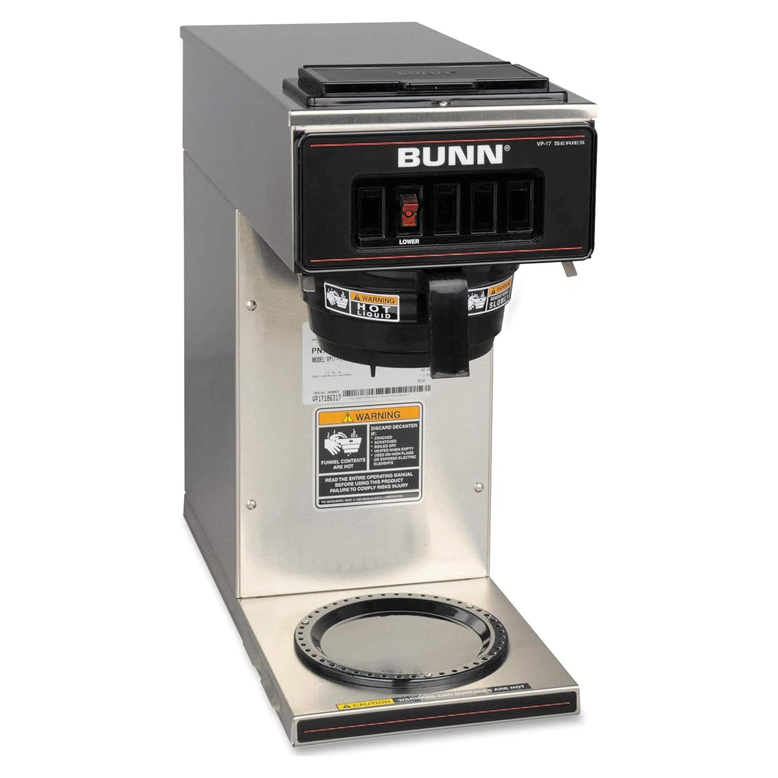 Cafetera de Goteo BUNN VP17-1 Acero Inoxidable 14.4L/h