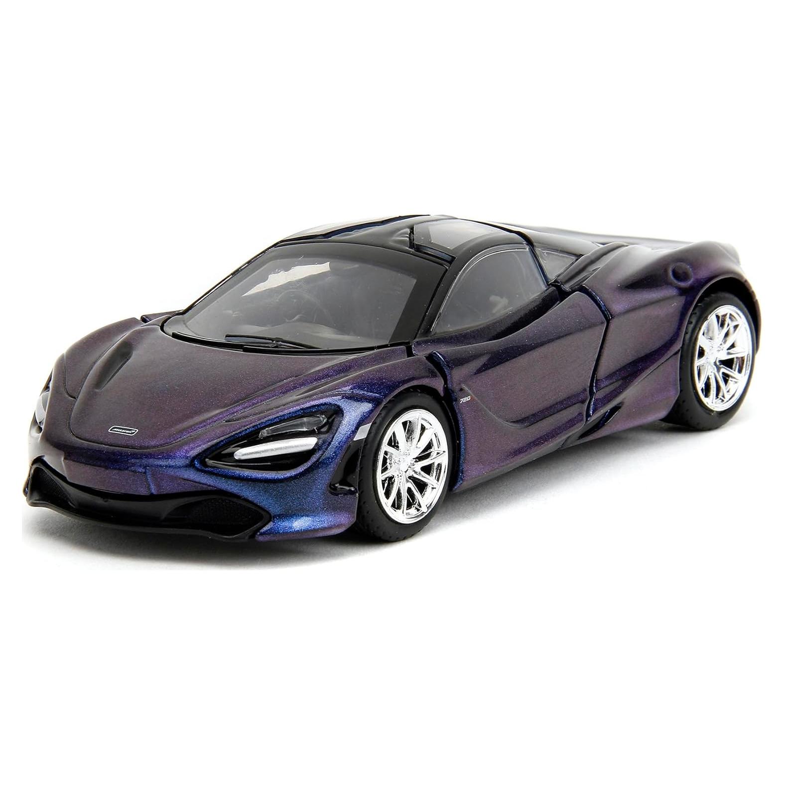 Modelo Coche Diecast Jada 720S Azul 1/32 Detalles Fieles