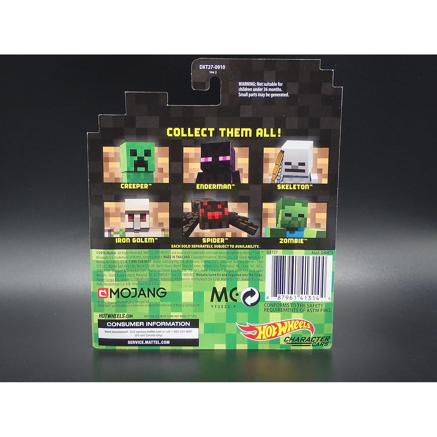 Auto de Personaje Zombie Hot Wheels Minecraft 1:64