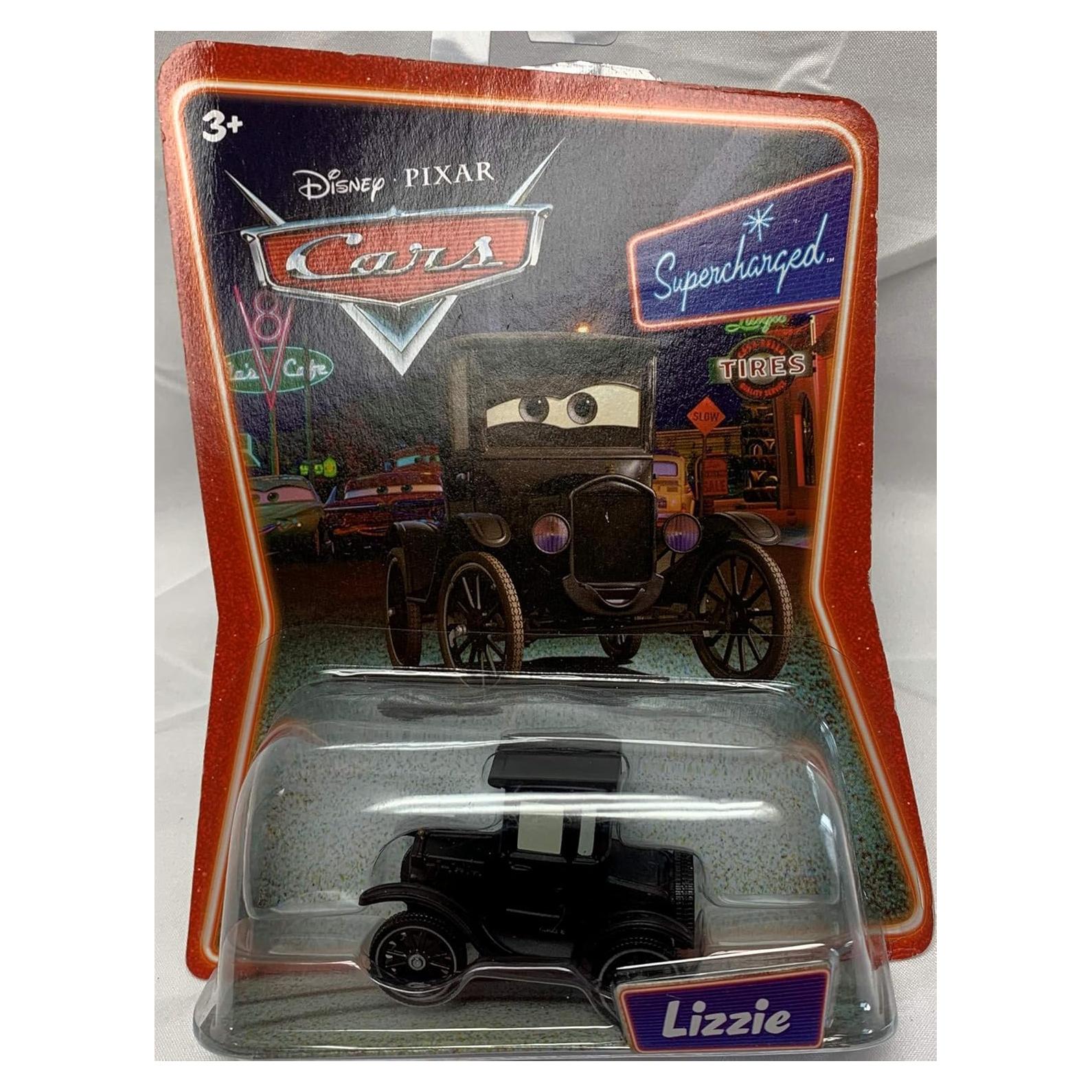 Vehículo de Acción Cars Lizzie Mattel 1:55 Metal Fundido