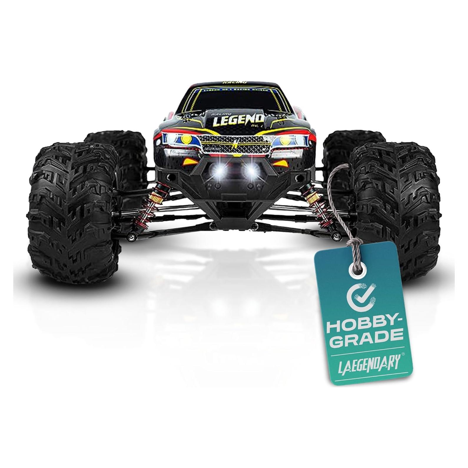 Coche RC LAEGENDARY 1:10 Todo Terreno 4x4 Rojo Negro