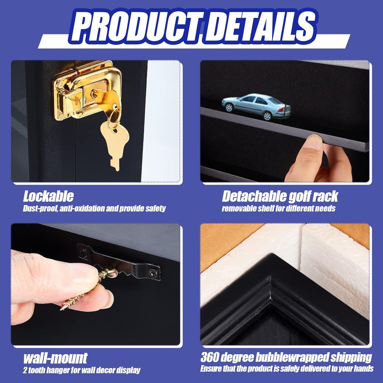 Vitrina Tatuo para Modelos de Autos 1/64 Negra 12 Compartimentos