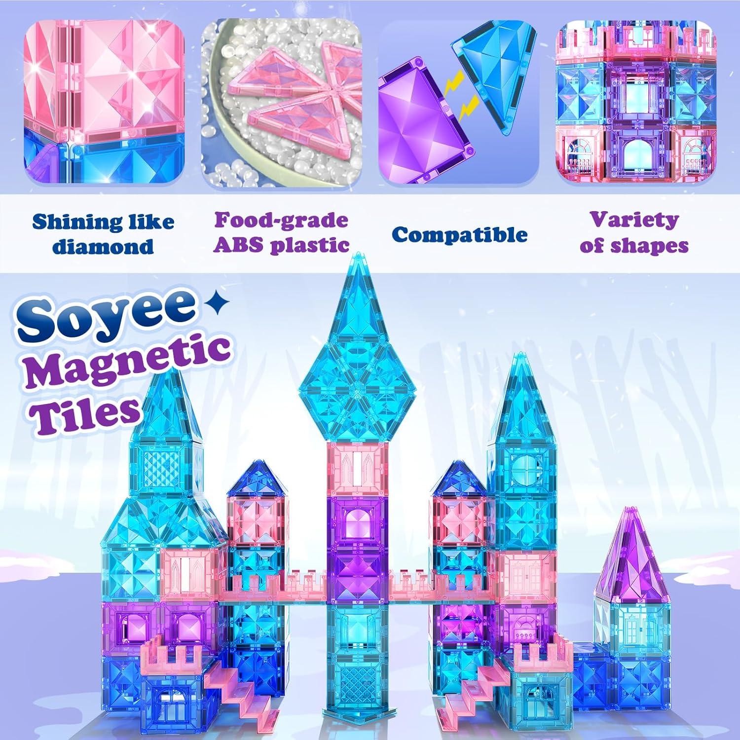 Bloques Magnéticos de Diamante Soyee - Juguete Creativo 58 Piezas