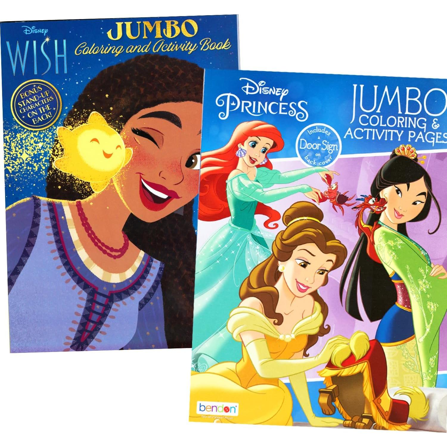 Set de Colorear Princesas Disney Bendon - 6 Libros y Pegatinas