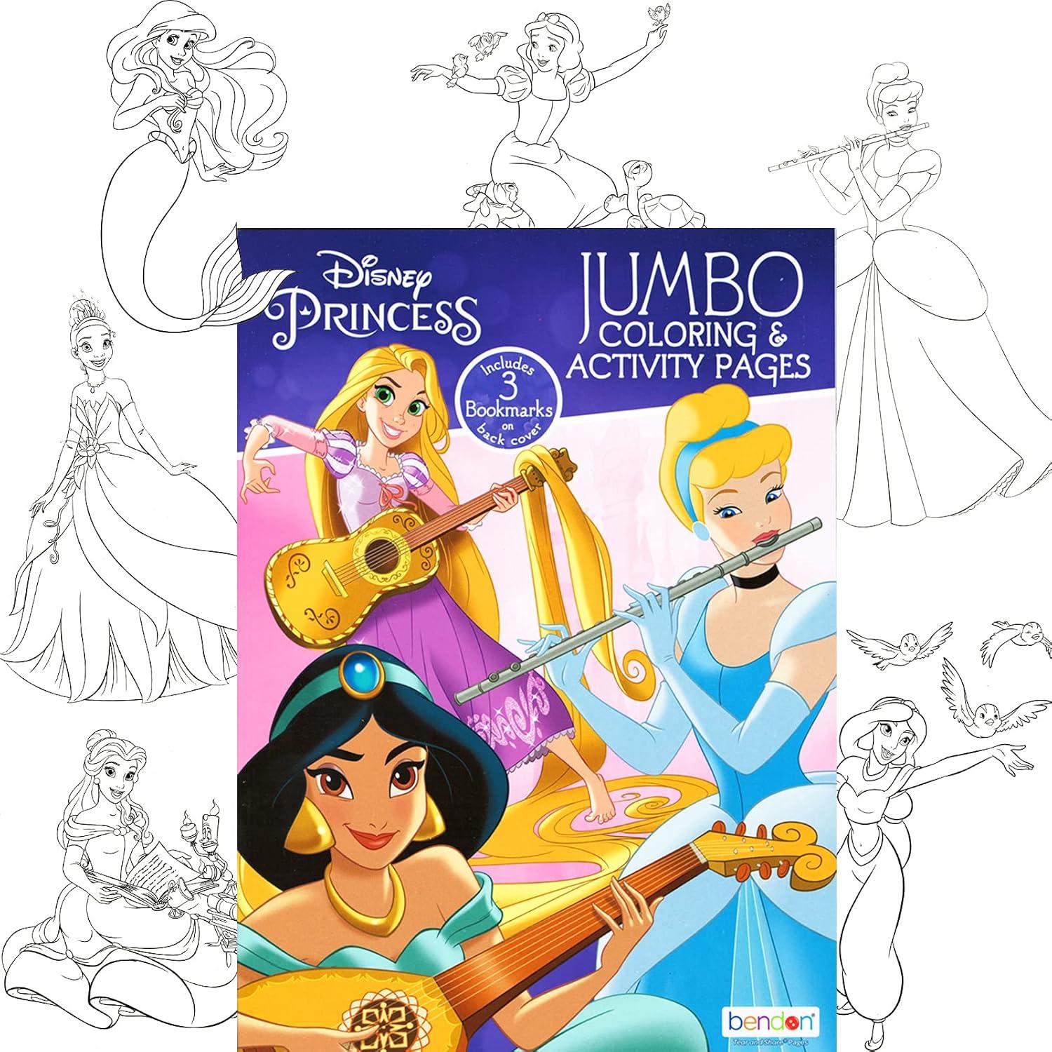 Set de Colorear Princesas Disney Bendon - 6 Libros y Pegatinas