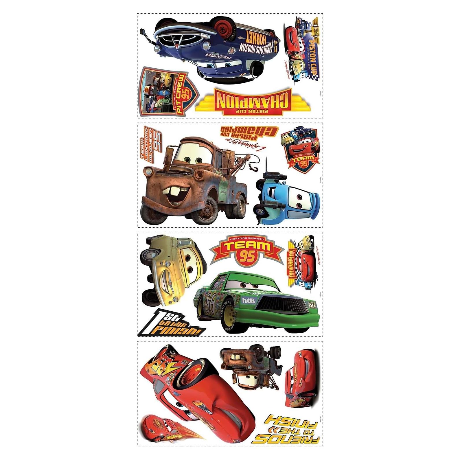 Calcomanías Disney Pixar Cars RoomMates 19 piezas