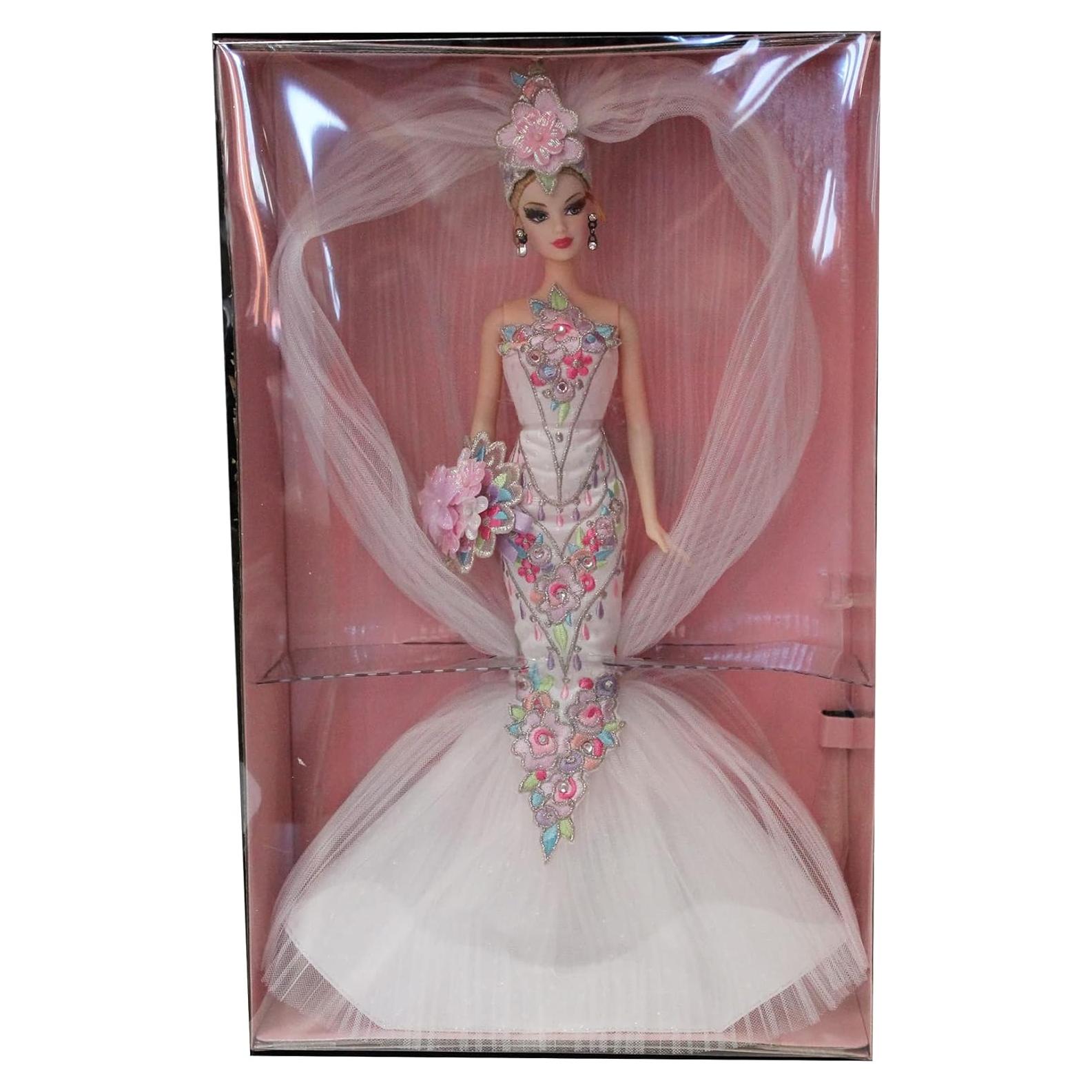 Muñeca Barbie Mattel Bob Mackie Couture Novia 40x25x11cm