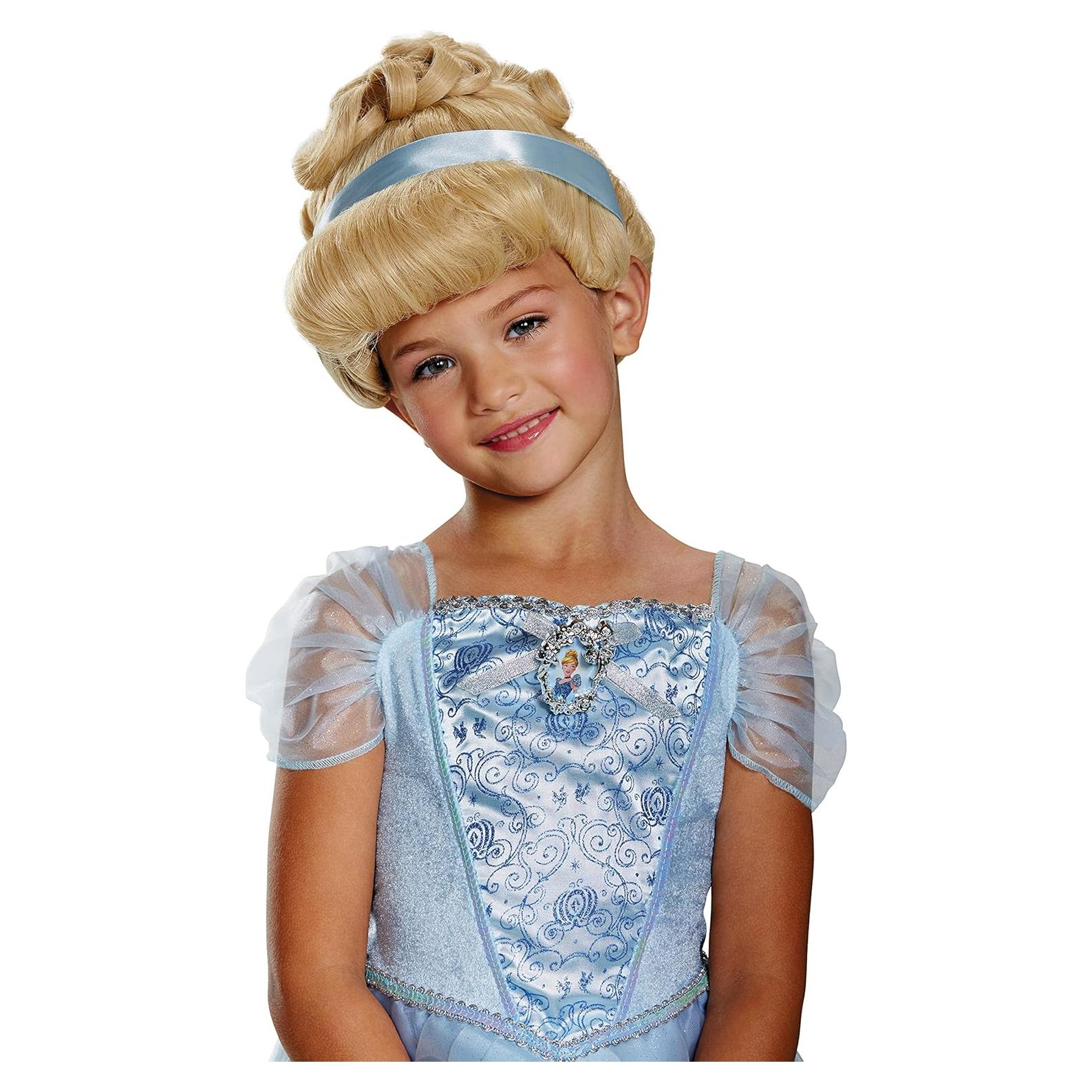 Peluca Cenicienta Deluxe Disguise para Niñas Talla Única