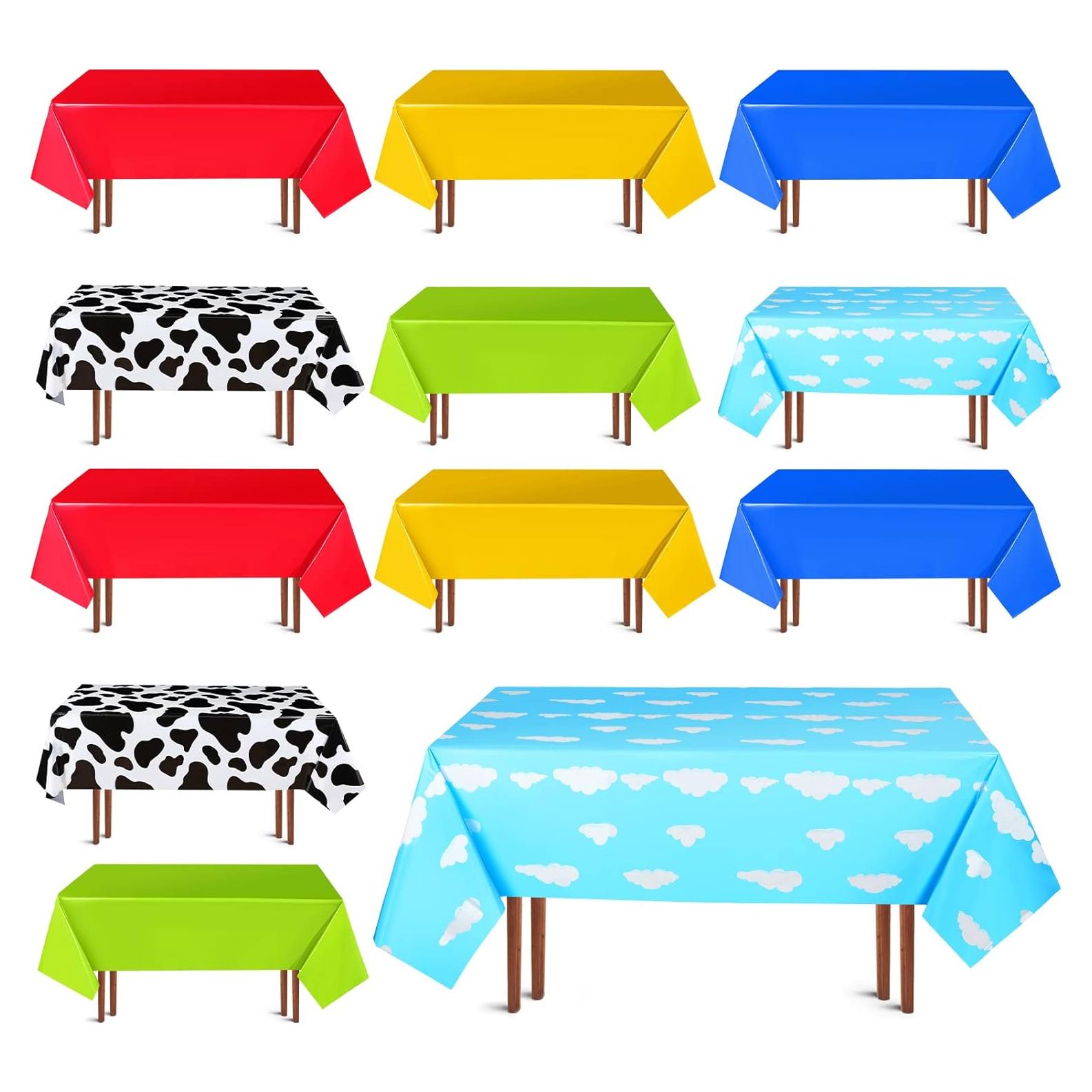 Manteles de Fiesta Hosuly 12 Pcs 137x274 cm Colorido