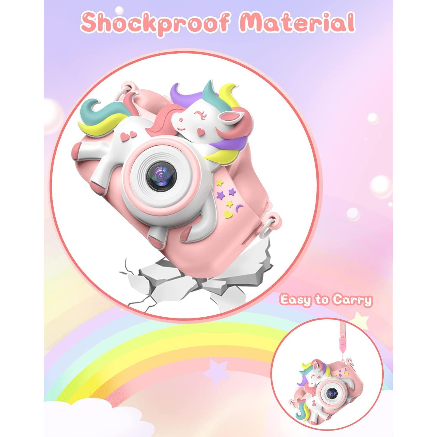 Cámara Digital para Niños Gofunly HT-001 20 MP Rosa