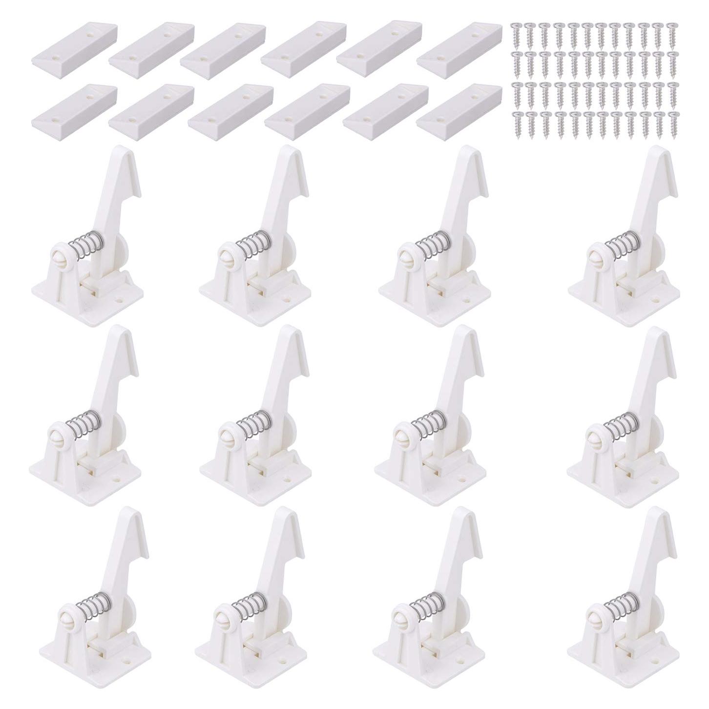 12 Cerraduras de Gabinete Vmaisi Seguridad Niños Adhesivo