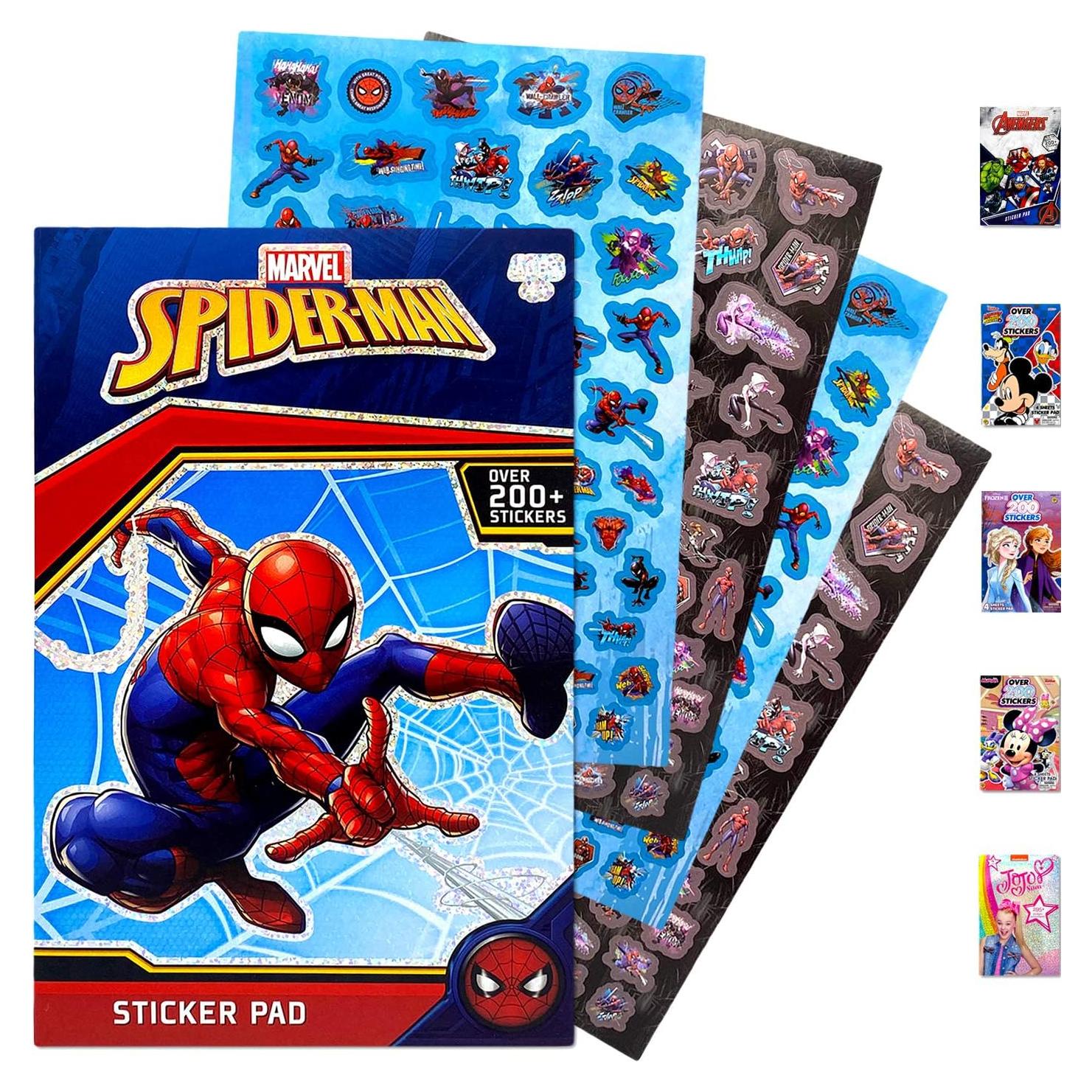 Libro de Stickers Spiderman Disney 200+ para Manualidades