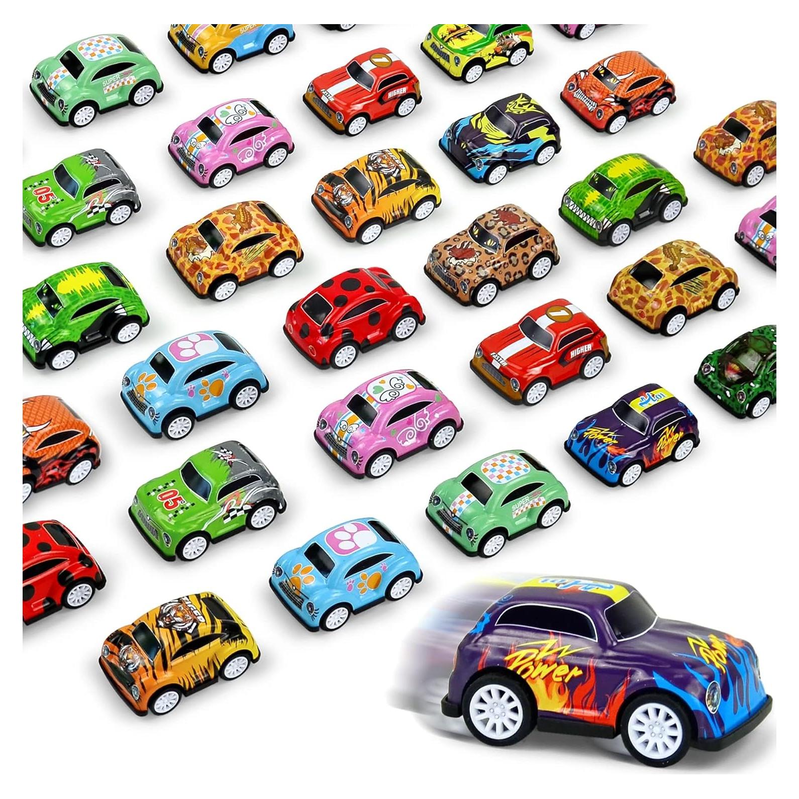 Vileafy 30 Mini Coches de Retroceso para Niños 3-5 Años