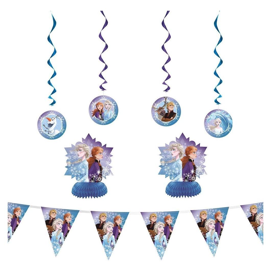 Kit de Decoración Frozen 2 Unique 7 Piezas para Fiesta