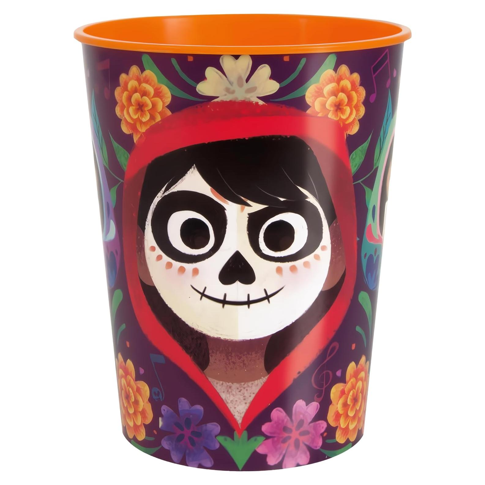 Vaso Estadio Disney Coco Multicolor 473ml - Reutilizable y Divertido