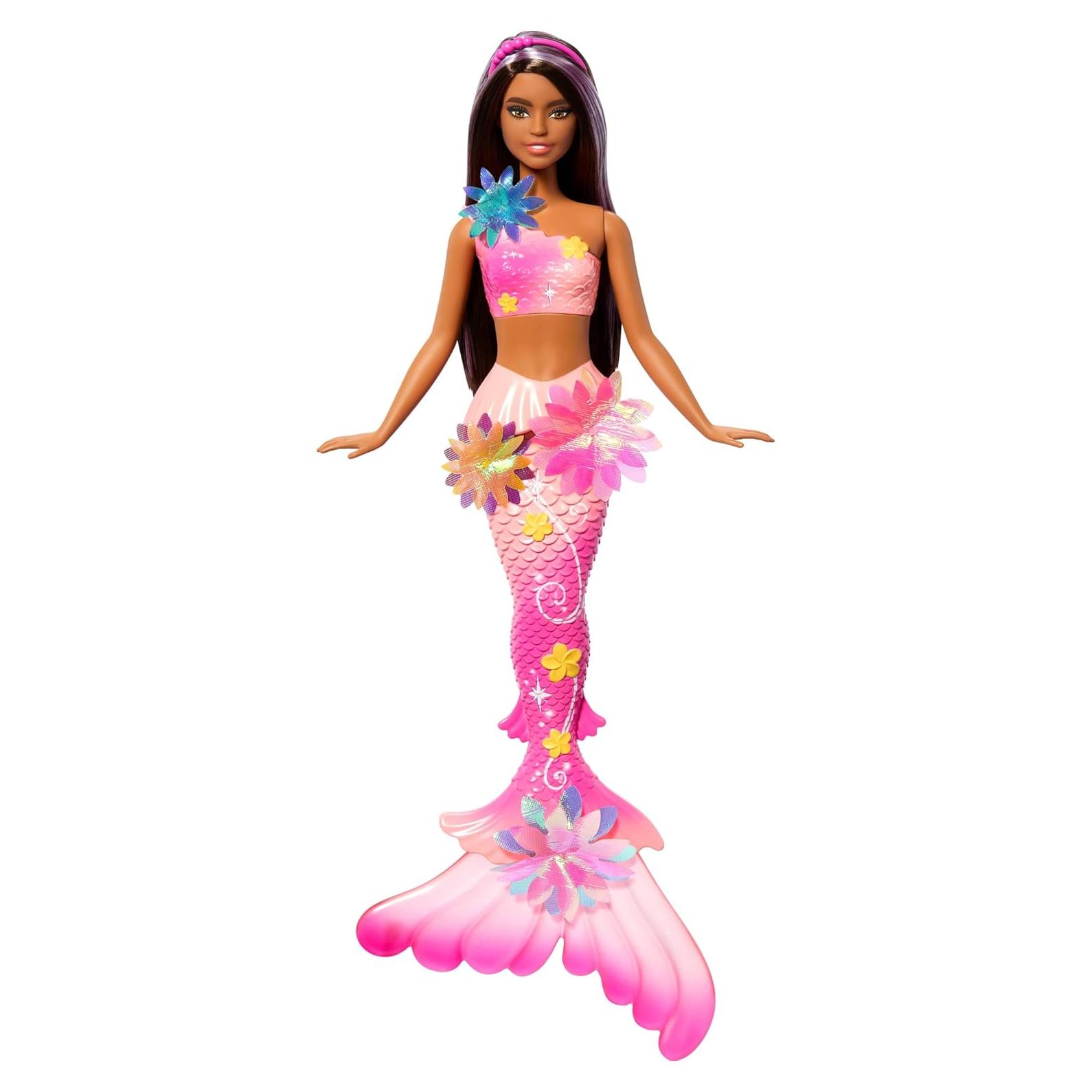 Muñeca Sirena Barbie Flower Magic con Flores Sorpresa