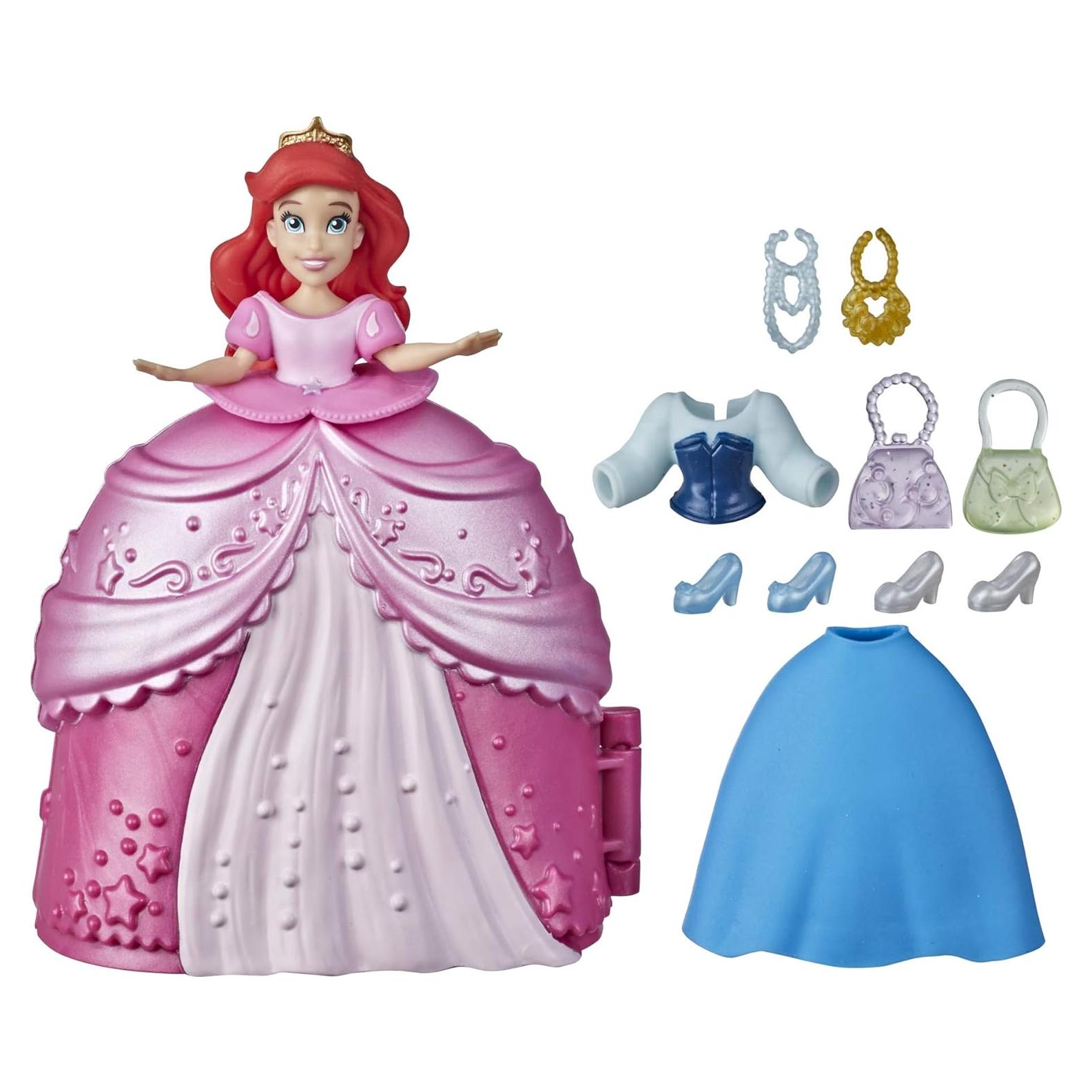 Muñeca Sorpresa de Moda Disney Princess Ariel 8.4 cm