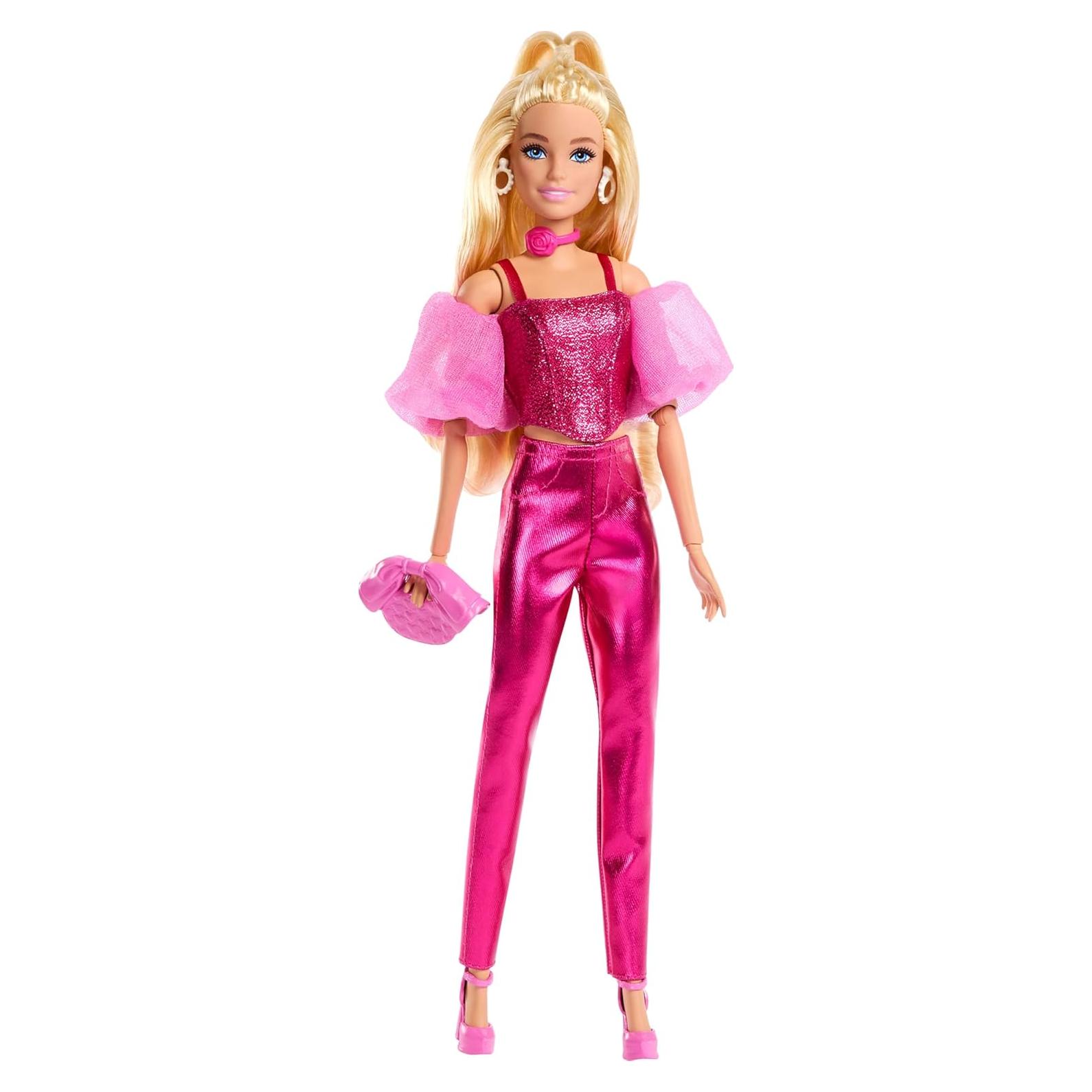 Muñeca Barbie Estilo Deluxe #5 Rosa Metálico 0.22 kg