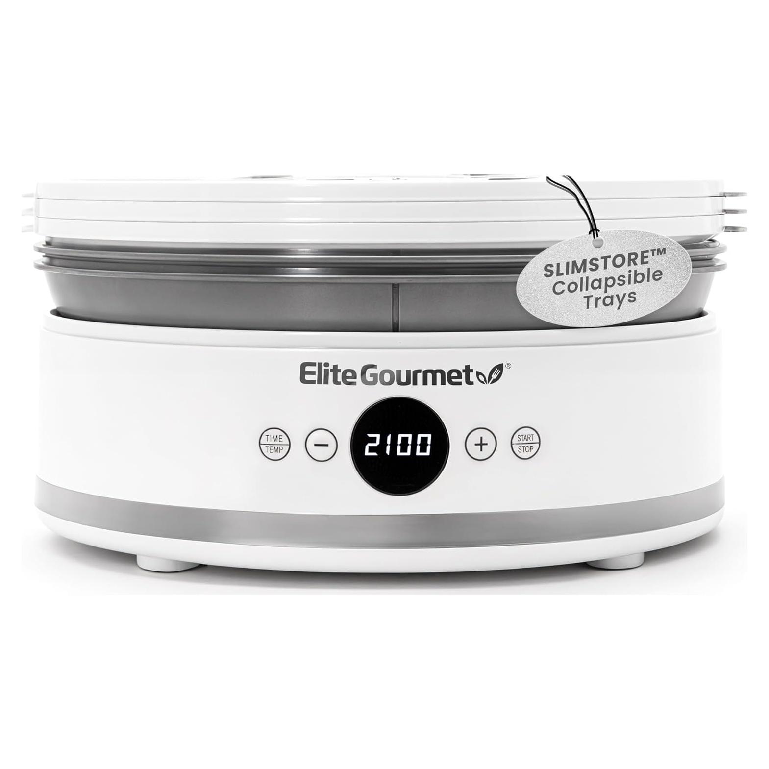 Deshidratador de Alimentos Elite Gourmet EFD329WD 5 Bandejas