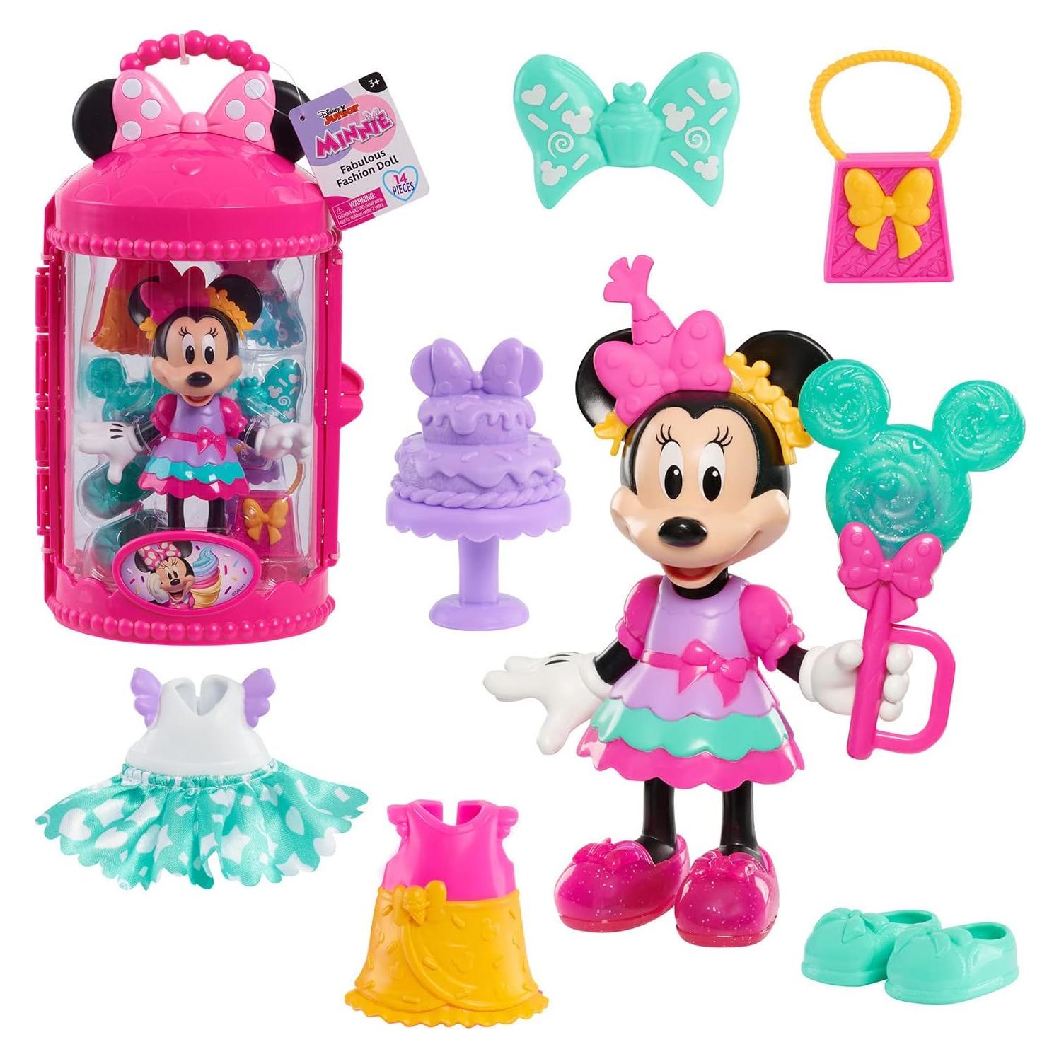 Muñeca Minnie Mouse Just Play 15 cm con Accesorios Fiesta